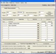 Wieght Loss E-Calculator screenshot